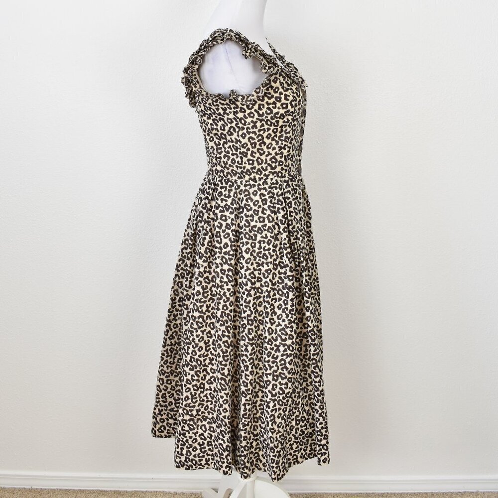 Sea New York Lottie Leopard Midi Dress - 0 - Picture 9 of 11
